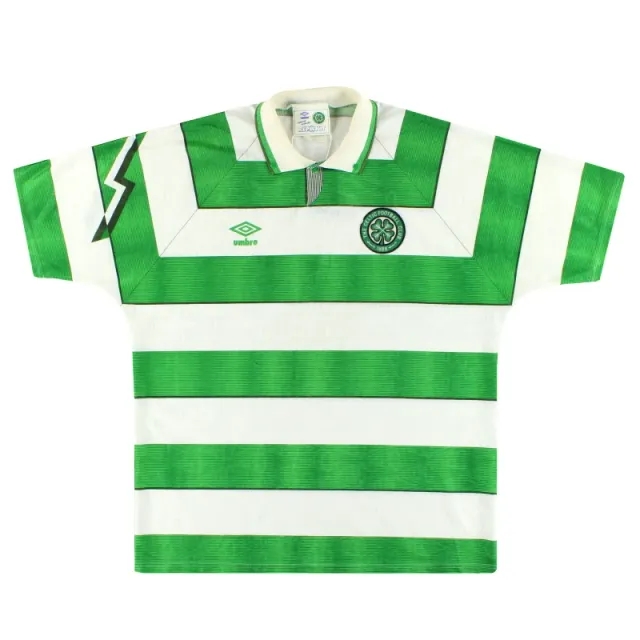 1991-92 Celtic Umbro Home Shirt XL - Celtic / Excellent / XL