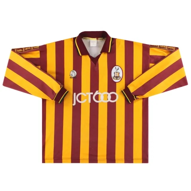 1997-99 Bradford City Home Shirt L/S XL - Bradford City / Excellent / XL