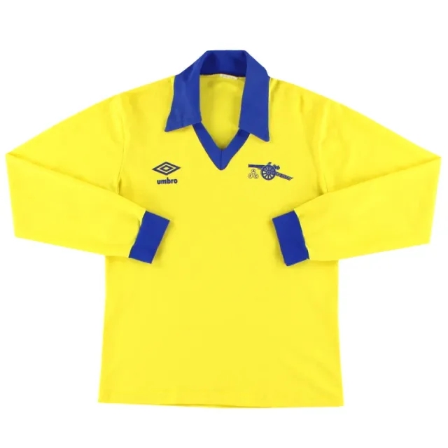 1978-81 Arsenal Umbro Away Shirt L/S S - Arsenal / Excellent / Small