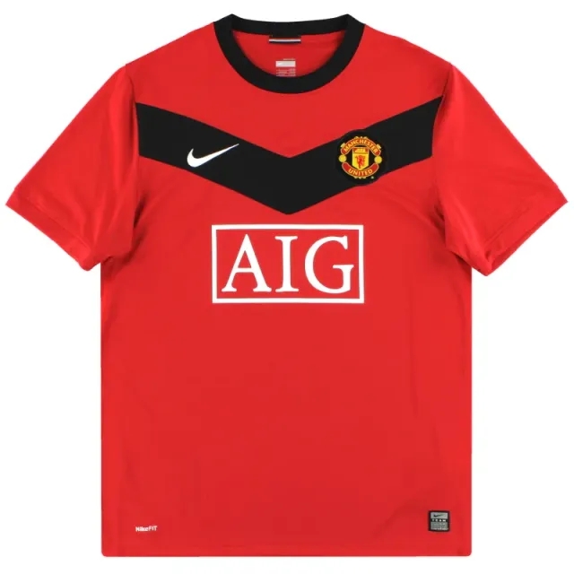 2009-10 Manchester United Nike Home Shirt M - Manchester United / Excellent / Medium