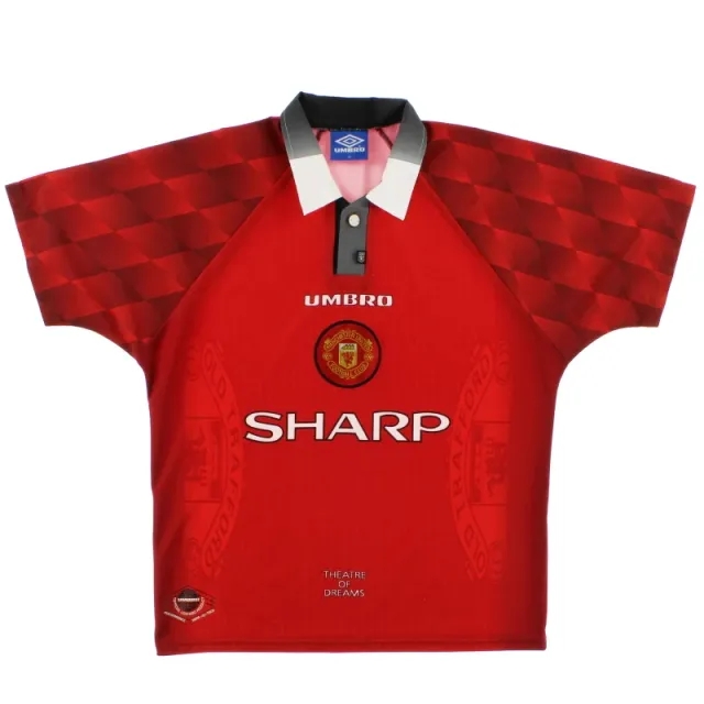 1996-98 Manchester United Umbro Home Shirt Y - Manchester United / Excellent / Youth