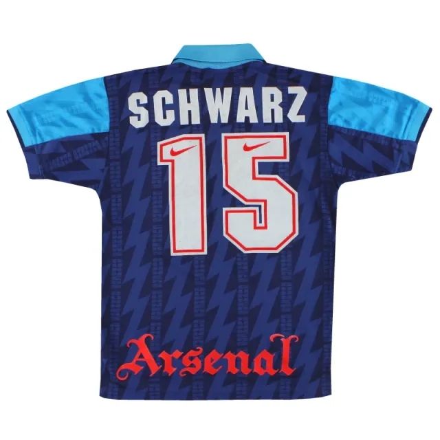 1994-95 Arsenal Nike Away Shirt Schwarz #15 S - Arsenal / Excellent / Small