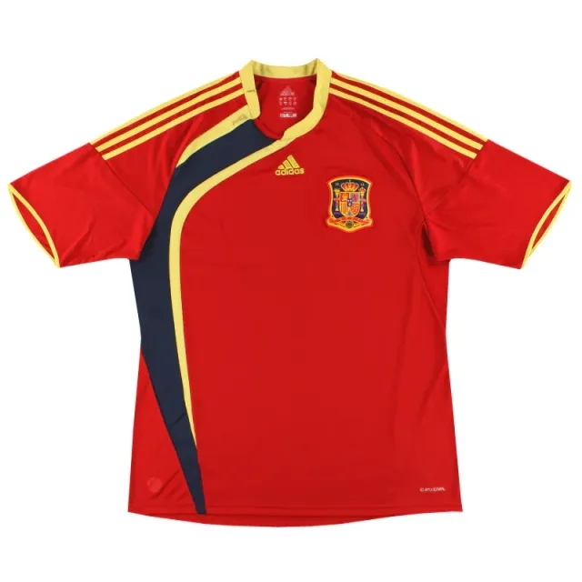 2009 Spain Confederations Cup adidas Home Shirt S - Spain / Very good / Small