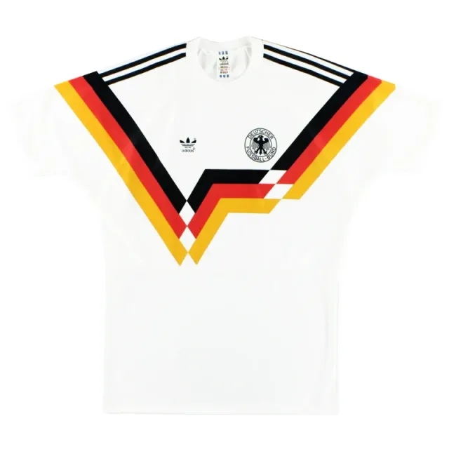 1990-92 West Germany adidas Home Shirt M/L - Germany / Very Good / Large