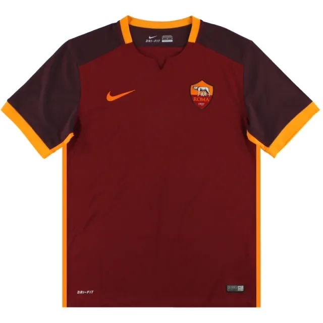2015-16 Roma Nike Home Shirt S - Roma / Excellent / Small