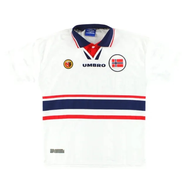 1998-00 Norway Umbro Away Shirt M - Norway / Excellent / Medium