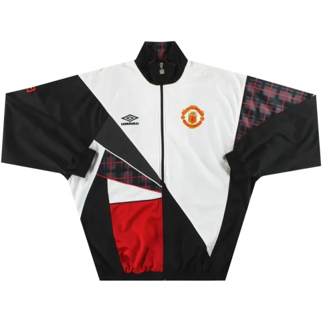 1996-97 Manchester United Umbro Track Jacket L - Manchester United / Excellent / Large