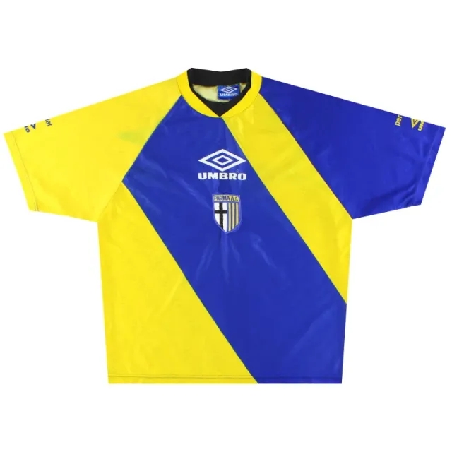 1993-95 Parma Umbro Training Shirt XL - Parma / Excellent / XL