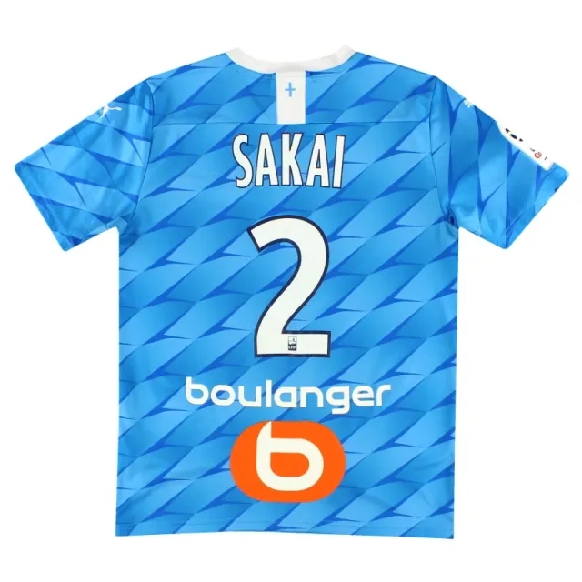 2019-20 Olympique Marseille Puma Player Issue Away Shirt Sakai #2 S - Olympique Marseille / Excellent / Small