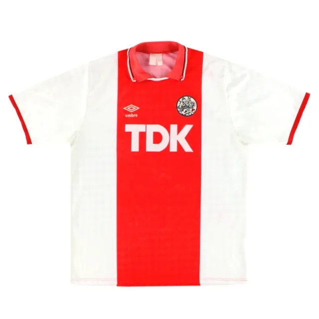 1989-91 Ajax Umbro Home Shirt XL - Ajax / Very Good / XL