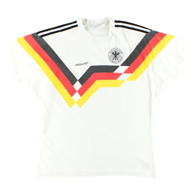 1990-92 West Germany adidas Leisure Cotton Tee XL - Germany / Excellent / XL