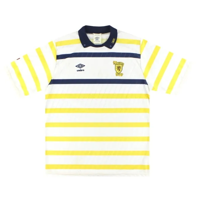 1988-91 Scotland Umbro Away Shirt L - Scotland / Excellent / Large