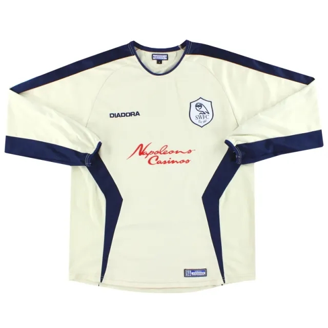 2003-04 Sheffield Wednesday Diadora Away Shirt L/S M - Sheffield Wednesday / Excellent / Medium