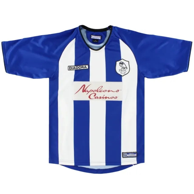 2003-05 Sheffield Wednesday Diadora Home Shirt M - Sheffield Wednesday / Excellent / Medium