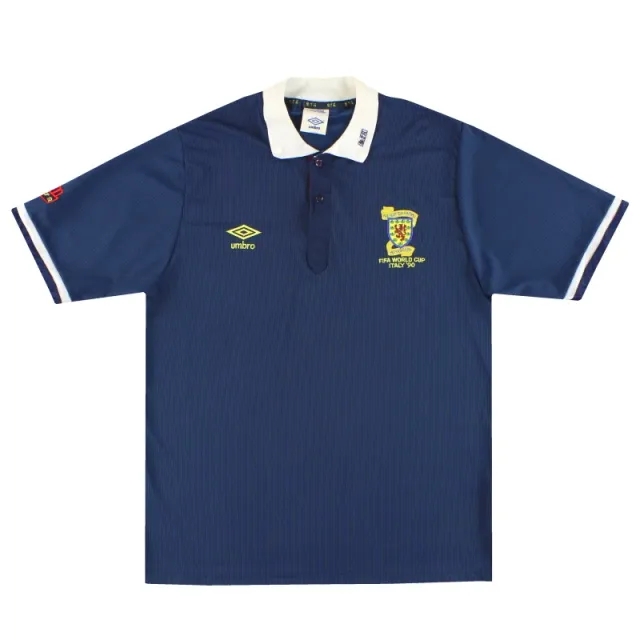 1988-91 Scotland Umbro 'Italy 90' Home Shirt L - Scotland / Excellent / Large