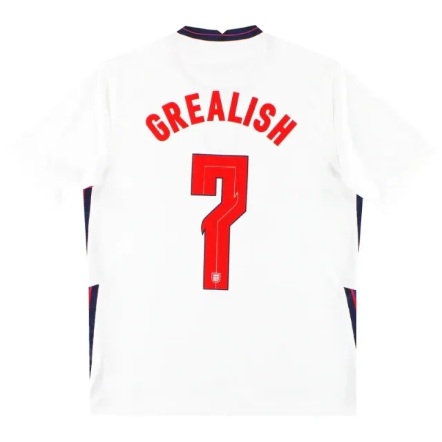 2020-21 England Nike Home Shirt Grealish #7 L - England / Excellent / Large