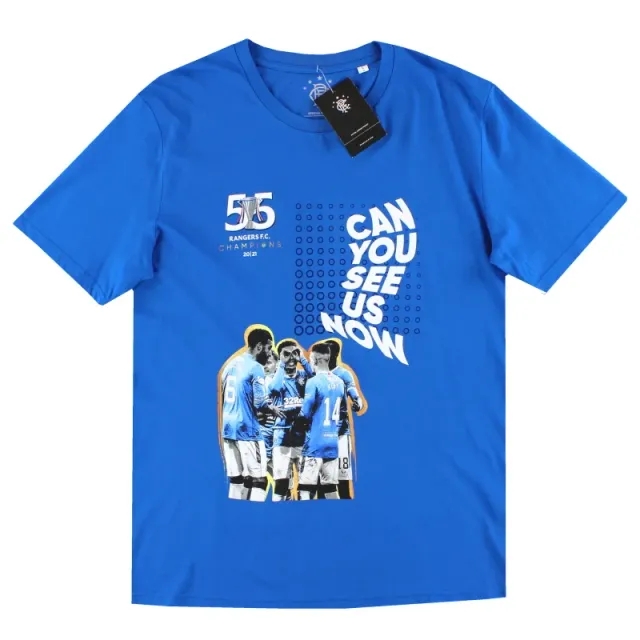 2020-21 Rangers 'Champions 55' Graphic Tee *BNIB* - Rangers / BNIB / Medium