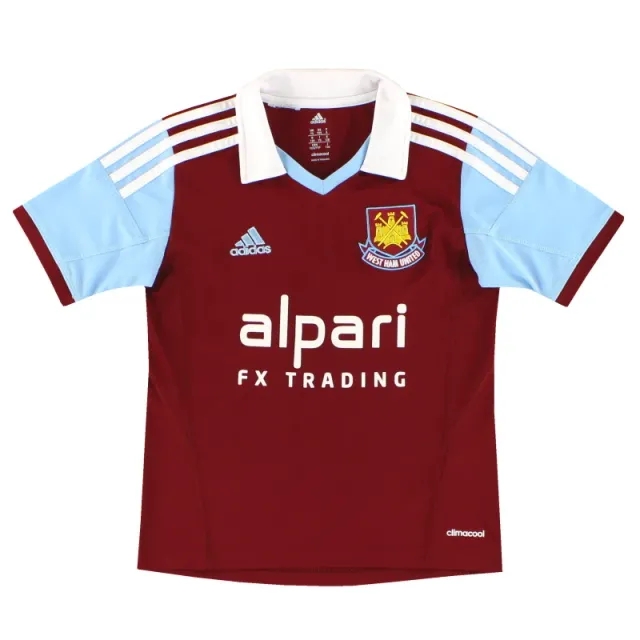 2013-14 West Ham adidas Home Shirt S.Boys - West Ham / Excellent / Small Boys