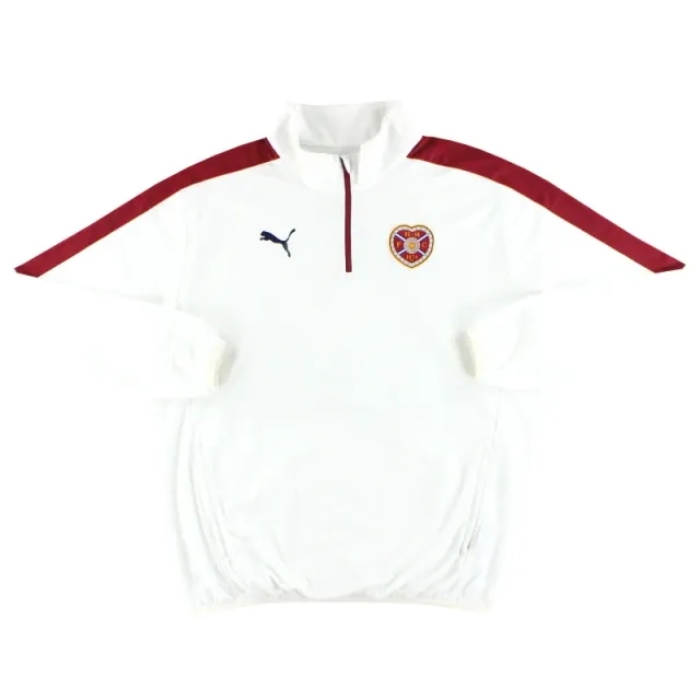 2015-16 Hearts Puma 1/4 Zip Track Top XXL - Hearts / Excellent / XXL