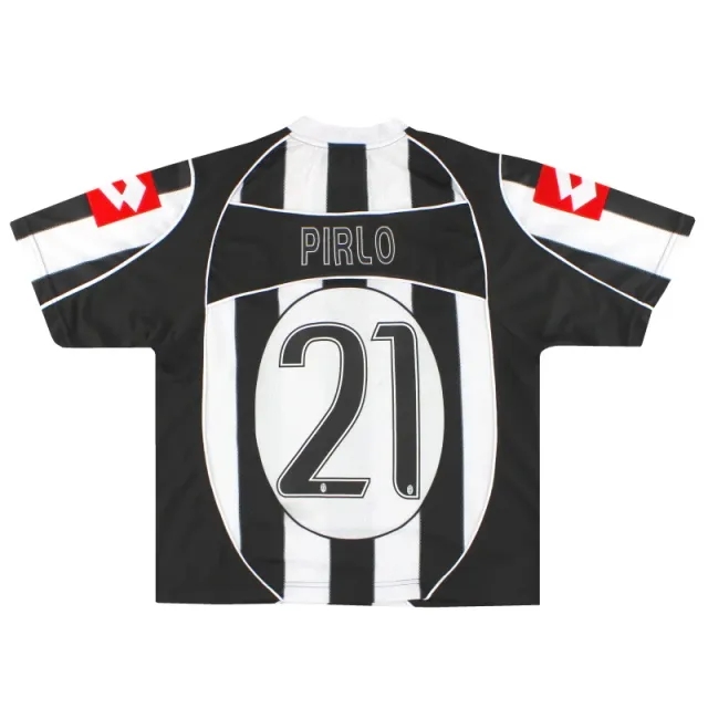 2002-03 Juventus Lotto Home Shirt Pirlo #21 M - Juventus / Excellent / Medium