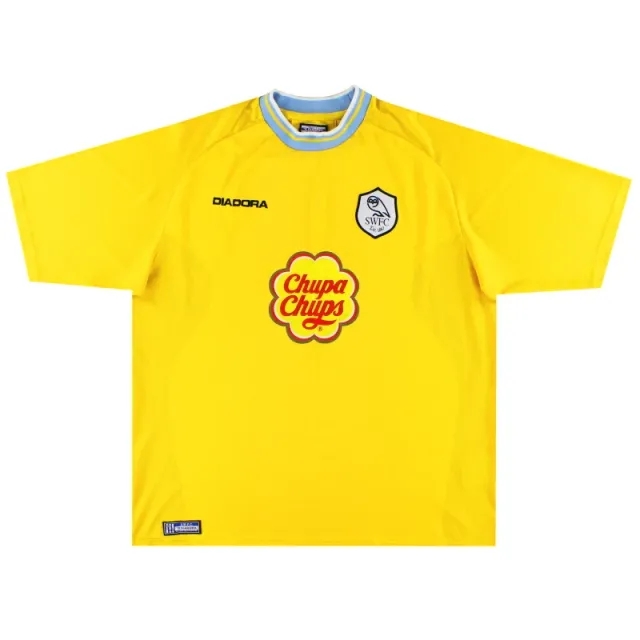 2001-02 Sheffield Wednesday Diadora Away Shirt L - Sheffield Wednesday / Excellent / Large
