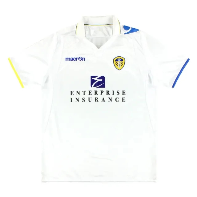 2011-12 Leeds Macron Home Shirt S - Leeds / Excellent / Small
