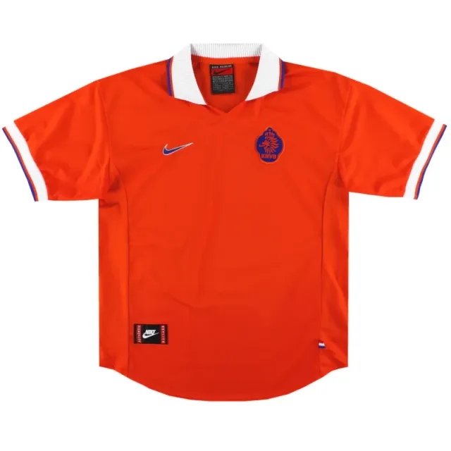 1997-98 Holland Nike Home Shirt L - Holland / Mint / Large