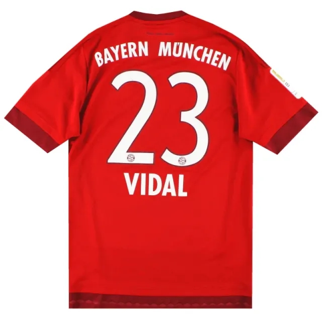 2015-16 Bayern Munich adidas Home Shirt Vidal #23 XL - Bayern Munich / Excellent / XL