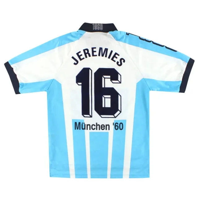 1996-97 1860 Munich Nike Home Shirt Jeremies #16 *Mint* M - 1860 Munich / Mint / Medium