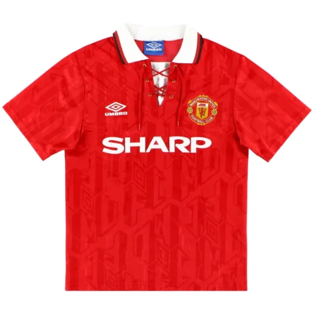 1992-94 Manchester United Umbro Home Shirt L.Boys - Manchester United / Excellent / Large Boys