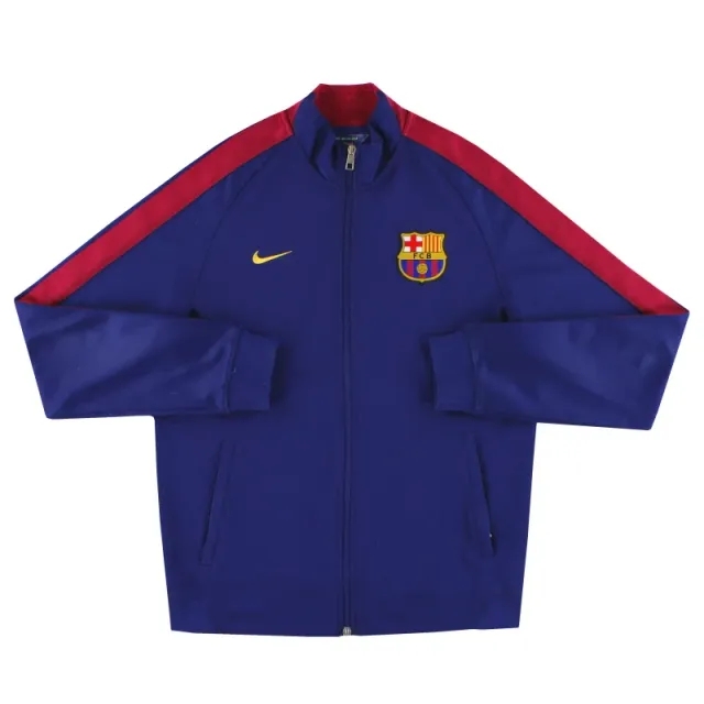 2014-15 Barcelona Nike Authentic N98 Track Jacket M - Barcelona / Excellent / Medium