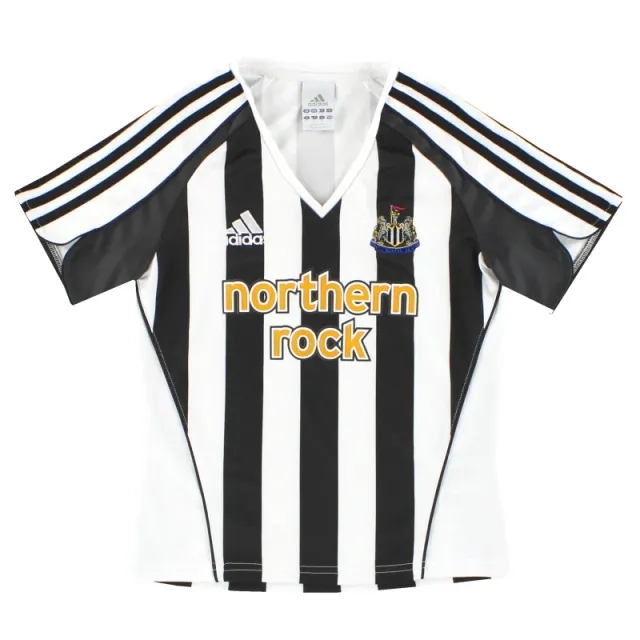 2005-07 Newcastle adidas Home Shirt Women's 10 - Newcastle United / Excellent / Women's 10