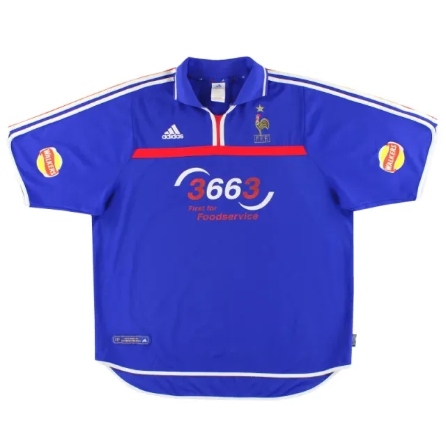 2000-02 France adidas Home Shirt XXL - France / Very good / XXL