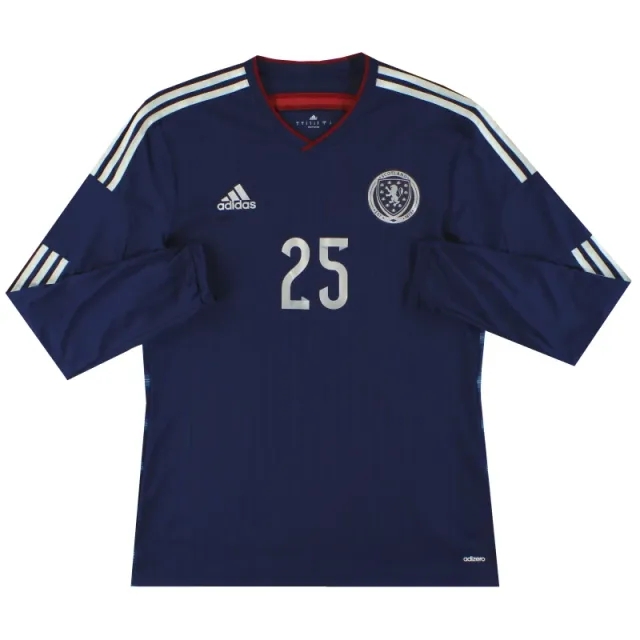2014-15 Scotland adidas adizero Player Issue Home Shirt L/S *As New* - Scotland / Large / 2