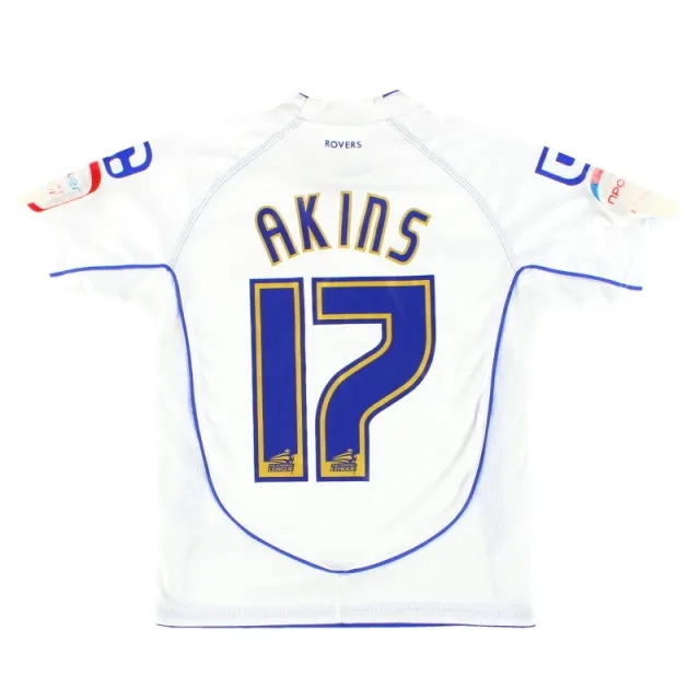 2011-12 Tranmere Rovers Carbrini Home Shirt Akins #17 M.Boys - Tranmere Rovers / Very Good / Medium Boys