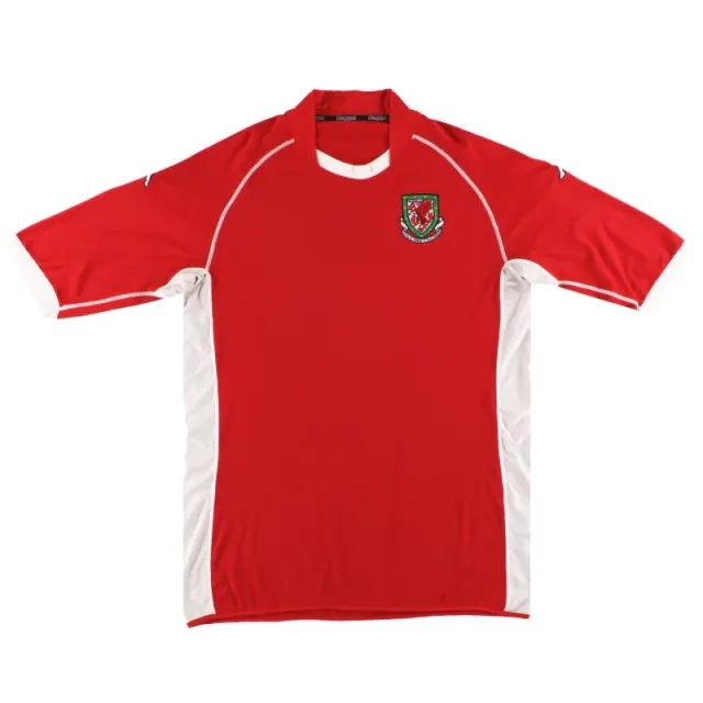2002-04 Wales Kappa 'Signed' Home Shirt S - Wales / Very good / Small