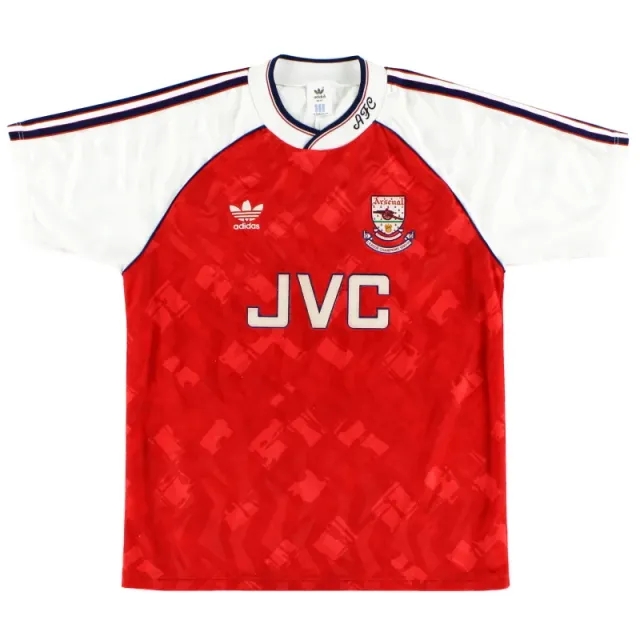 1990-92 Arsenal adidas 'Champions' Home Shirt XL - Arsenal / Very Good / XL