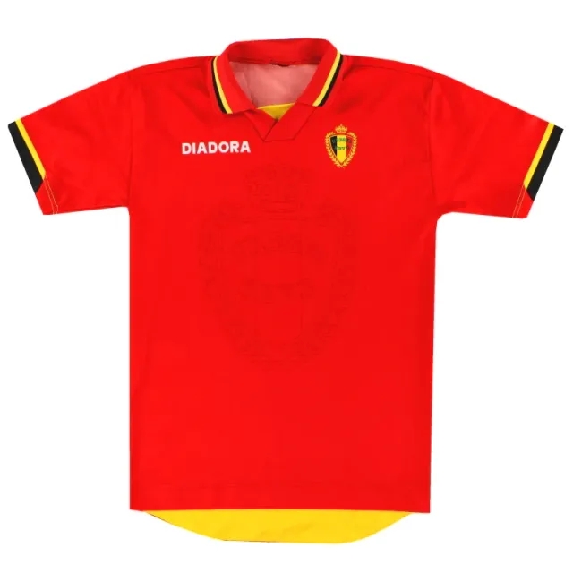 1996-97 Belgium Diadora Home Shirt Y - Belgium / Excellent / Youth