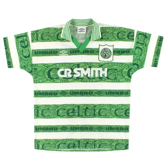 1995-97 Celtic Umbro Home Shirt L - Celtic / Very good / Large