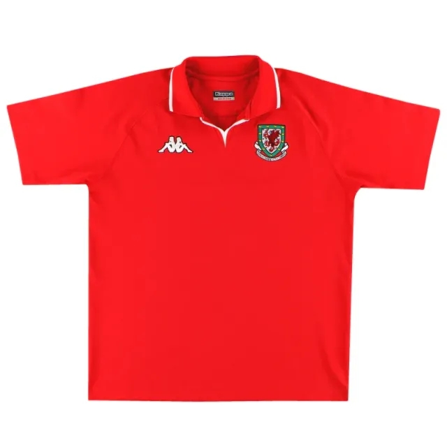 2003-05 Wales Kappa Polo Shirt M - Wales / Excellent / Medium