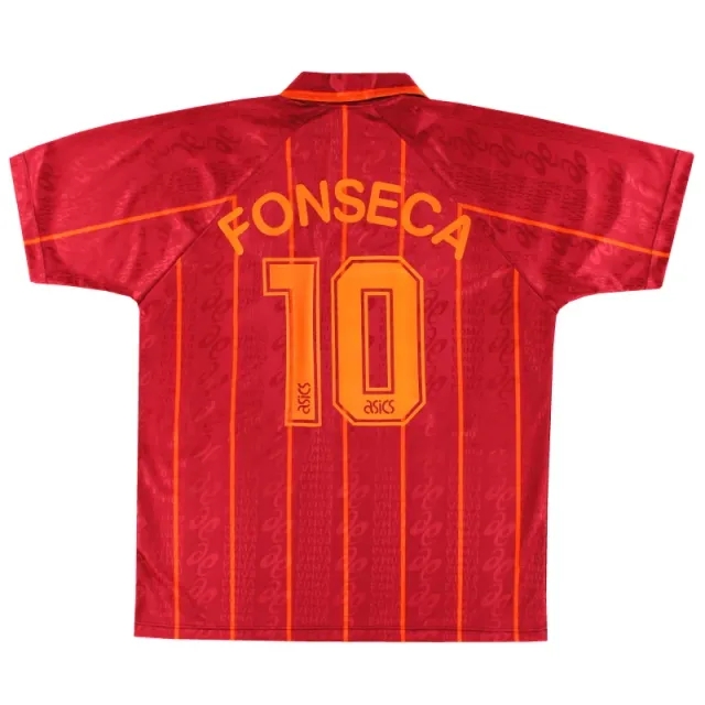 1996-97 Roma Asics Home Shirt Fonseca #10 *w/tags* XL - Roma / w/tags / XL