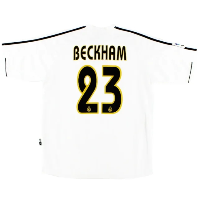 2003-04 Real Madrid adidas Home Shirt Beckham #23 M - Real Madrid / Excellent / Medium