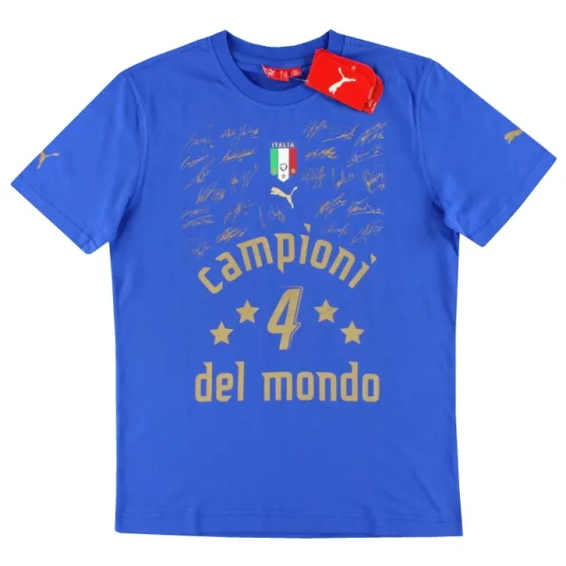 2006-07 Italy Puma 'Campioni Del Mondo' Graphic Tee *w/tags* S - Italy / w/tags / Small