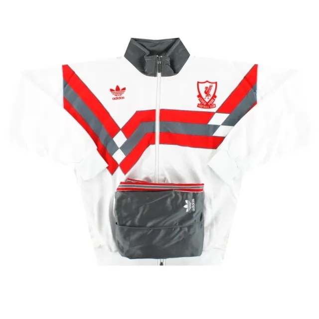 1989-91 Liverpool adidas Tracksuit S - Liverpool / Very Good / Small