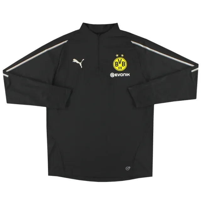 2018-19 Dortmund Puma 1/4 Zip Training Top L - Dortmund / Excellent / Large