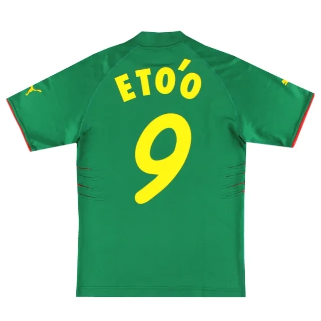 2004-06 Cameroon Puma Home Shirt Eto'o #9 S - Cameroon / Very Good / Small