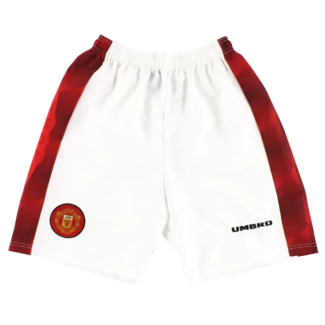 1996-98 Manchester United Umbro Home Shorts Y - Manchester United / Excellent / Youth