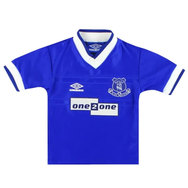 1999-00 Everton Umbro Home Shirt Child - Everton / Excellent / Youth