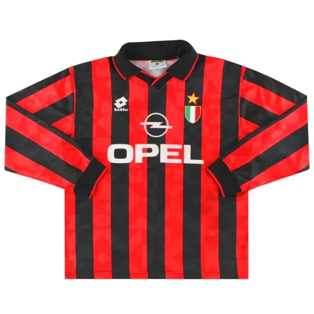 1994-95 AC Milan Lotto Home Shirt L/S XL - AC Milan / Good / XL