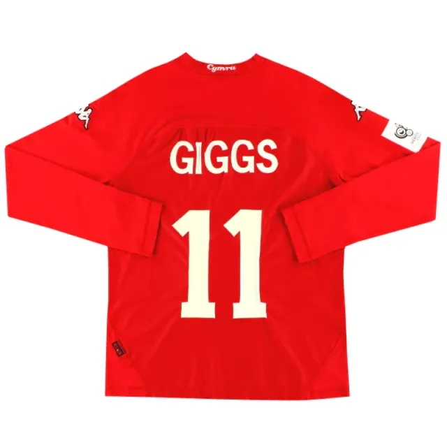 2004-06 Wales Kappa Home Shirt Giggs #11 L/S XXL - Wales / Excellent / XXL